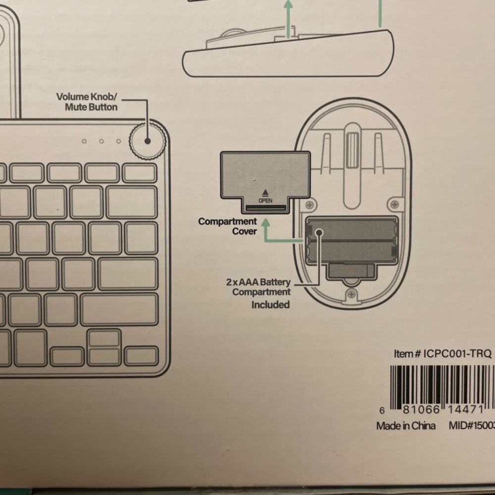 Incipio Wireless Keyboard with Volume Knob - Silver
